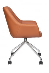 Кресло офисное МГ-24 В ХРОМ ПАУК 4 ЛУЧА