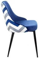 Стул для кухни Бюрократ KF-5 зигзаг DBLUE