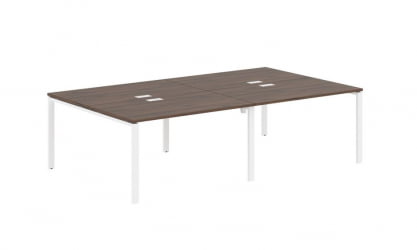 Бенч-система 4-местная EDIS EUWST 2716 Дуб Денвер темный Белый