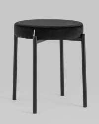 Табуретка Рио велюр Черный