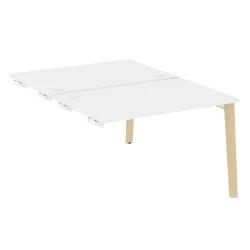 Стол-приставка двойной к опорным элементам ONIX WOOD OW.D.SPR-2.8 Белый Бриллиант/Светлый