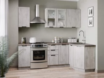 Шкаф кухонный угловой 600 Джамис ЛД 296.610.000.032 Белый Белый камень