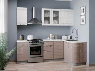 Тумба кухонная угловая 1000 Анастасия ЛД 021.063.000 Капучино