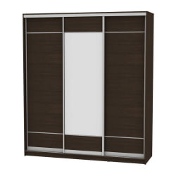 Шкаф-купе B-230х200х60-2(Венге-D7D8D7)