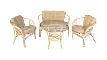 Комплект Багама с диваном, подушки светлые обычные