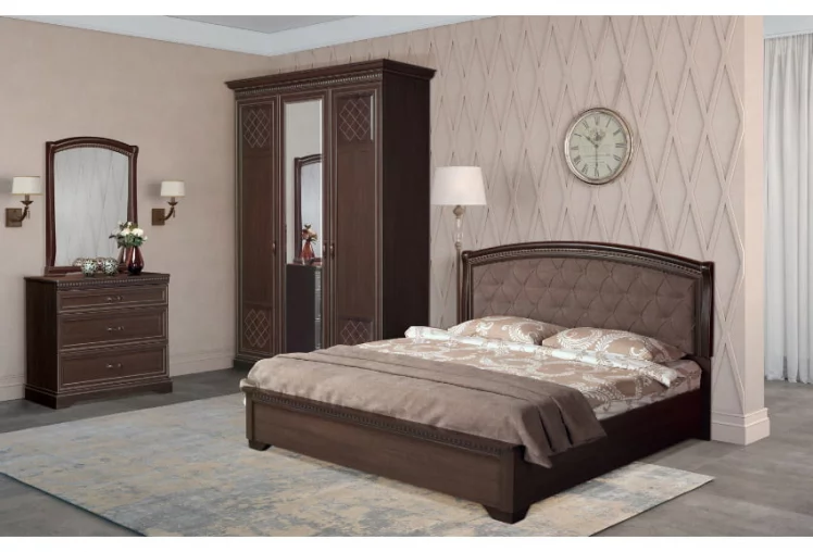 Шкаф трехдверный Парма 800 Дуб нортон темный Патина_2