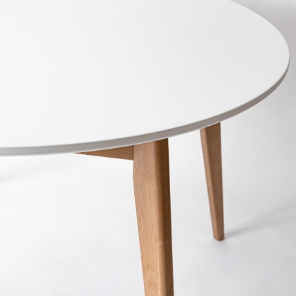 Стол обеденный Орион 100x100 Морилка Дуб натуральный Морилка Орех_1