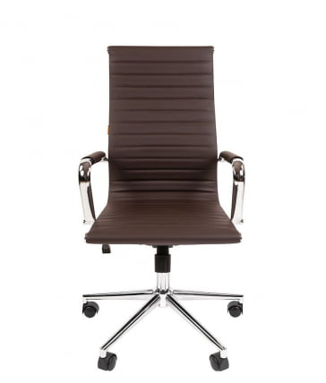 Кресло для руководителя CHAIRMAN 755 экокожа Коричневый_1