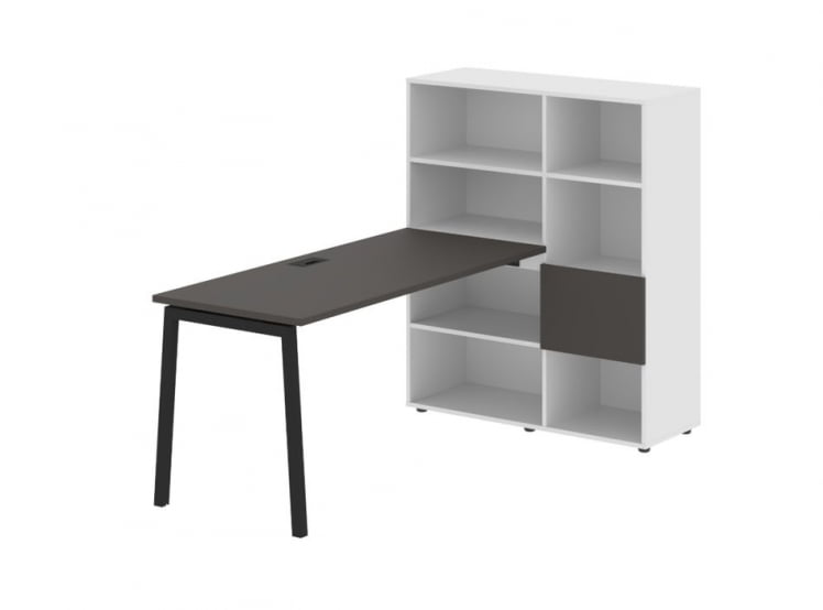 Рабочая станция EDIS ELRST 1115 Мокко Черный Белый_0