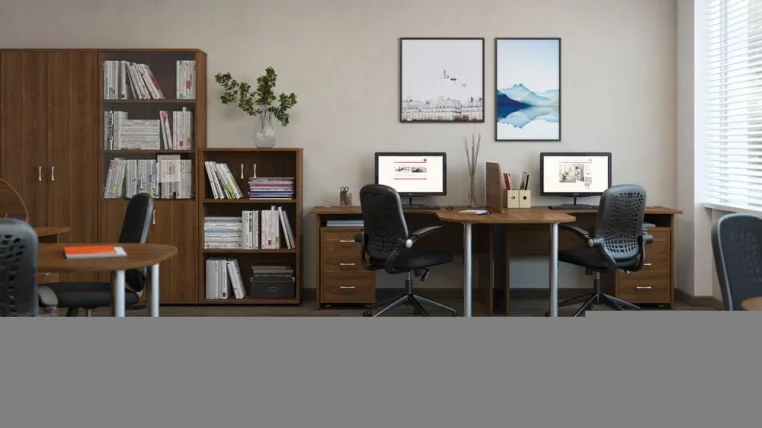 Тумба подкатная с 3 ящиками TRD29630303 Орех_1