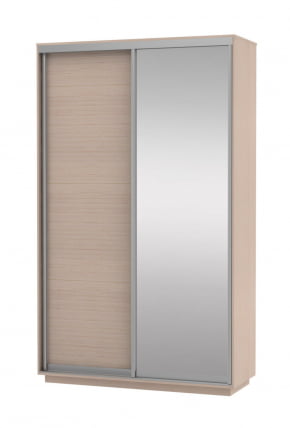 Шкаф-купе двухдверный Экспресс Дуо Медиум 1200х2200h Дуб молочный_0