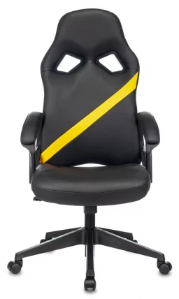 Геймерское кресло Бюрократ ZOMBIE DRIVER Черный-желтый_12