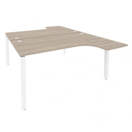 Рабочая станция на П-образном м/к ONIX O.MP-D.SA-4 Дуб Аттик/Белый_0