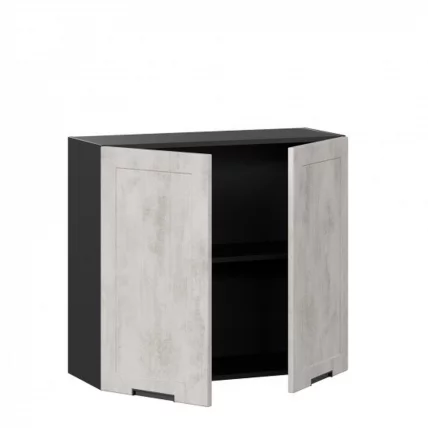 Шкаф кухонный 800 Джамис ЛД 296.360.000.064 Черный Белый камень_1