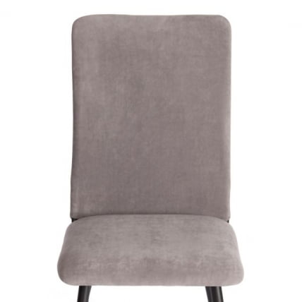 Стул обеденный La Rousse NEW, флок , серый/черный, 29, 45x55x93 см_4