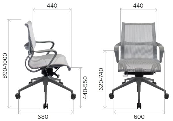 Премиум кресло Everprof Chicago Black Сетка Черный_3