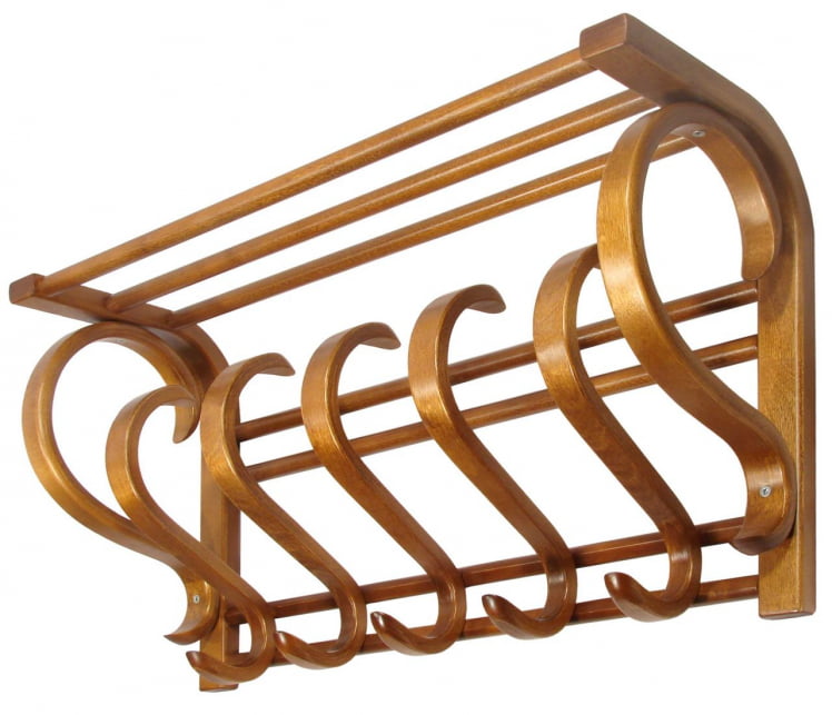 Вешалка настенная В 5Н Средне-коричневый_0