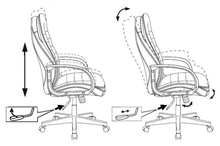 Кресло руководителя Бюрократ T-9950PL Черный_5