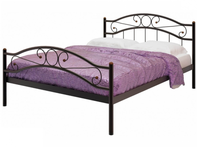 Кровать Надежда plus 1200х2000 Коричневая_0