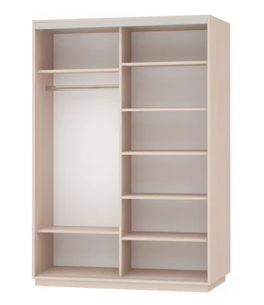 Шкаф-купе двухдверный Экспресс Дуо 1600х2200h Улица/Дуб молочный_1