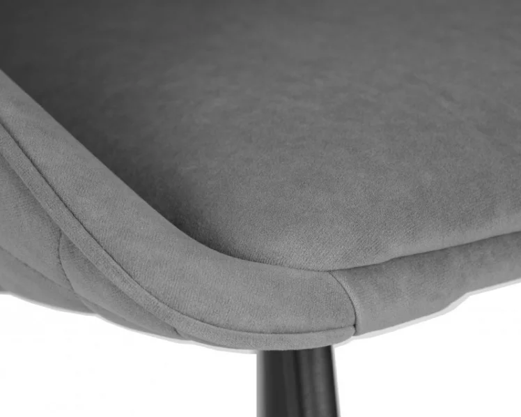 Стул обеденный DOBRIN STELLA (ЭМАЛЬ ЧЕРНЫЙ МУАР велюр Catania Stone)_8