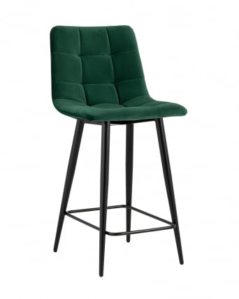 Стул полубарный Джанго велюр Зеленый_0