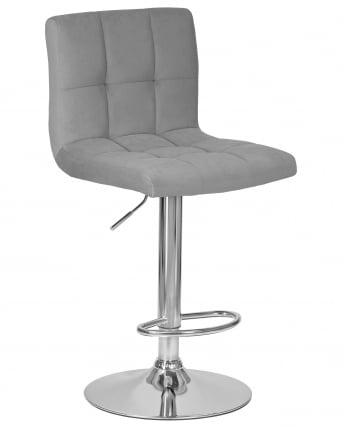 Стул барный DOBRIN CANDY (серый велюр (MJ9-75))_0