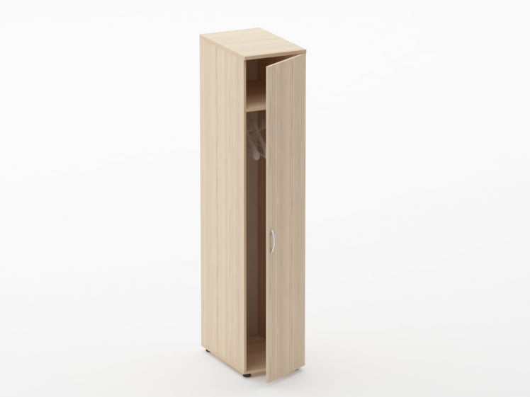 Шкаф для одежды узкий Glassy 6.19.30Пр Дуб молочный_1