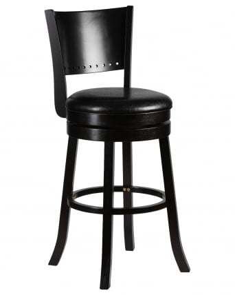 Вращающийся полубарный стул DOBRIN TONY COUNTER (капучино, черный) 2 шт_1