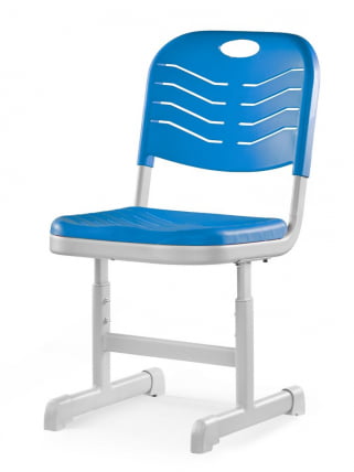 Стул ученический регулируемый пластиковый (рост 3-5) Синий_0
