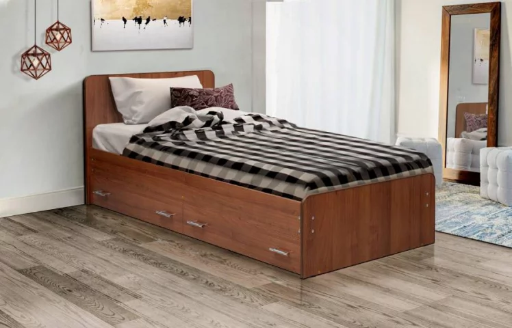 Кровать с ящиками на уголках №5 ЛДСП 700*1900 Бук_0