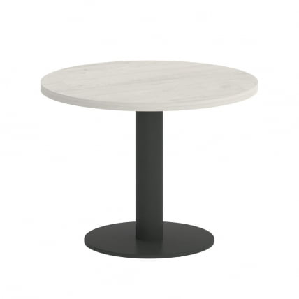 Стол журнальный круглый HOME OFFICE VR.SP-5-60.1G Дуб Наварра/Антрацит металл_0