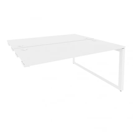 Стол-приставка двойной на О-образном м/к к опорым элем. ONIX O.MO-D.SPR-4.7 Белый Бриллиант_0