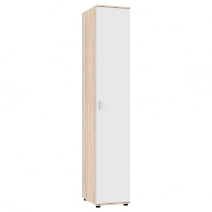 Шкаф распашный Алиса (H1) 2230х400х540 ручка скоба 96мм (ДСС-Белый)_0
