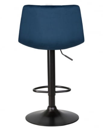 Стул барный DOBRIN TAILOR BLACK (синий велюр (MJ9-117)) 2 шт_5