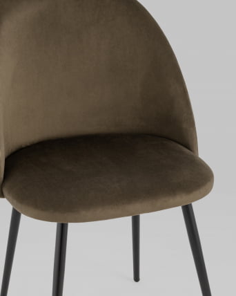 Стул Фолио велюр Коричневый_7