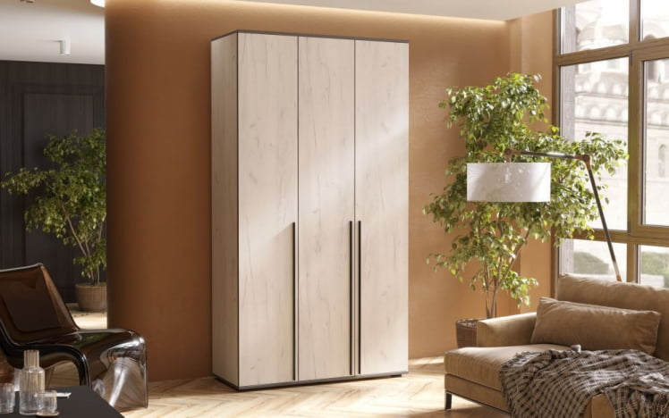 Шкаф Норд 3-х ств. Крафт белый_1