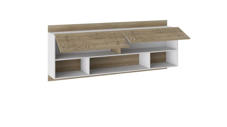 Шкаф настенный Оксфорд ТД-139.12.21 Ривьера Белый с рисунком_1