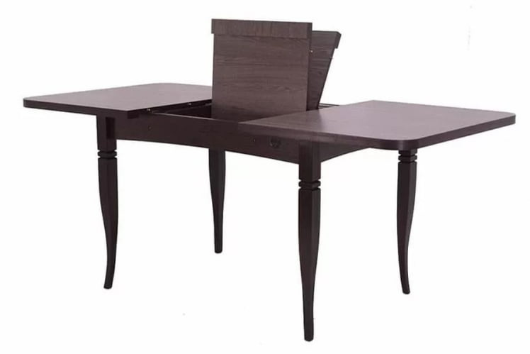 Стол раскладной Ялта-2 с цилиндрическими опорами Венге Анкор темный_2