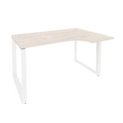 Стол эргономичный правый на О-образном м/к ONIX O.MO-SA-2R Денвер Светлый/Белый_0