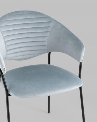 Стул Алексис велюр Пыльно-голубой_7