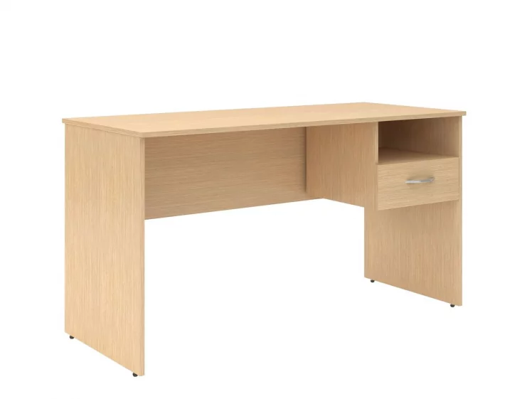 Стол письменный (S-1400) с правой подвесной тумбой Легно Светлый_0