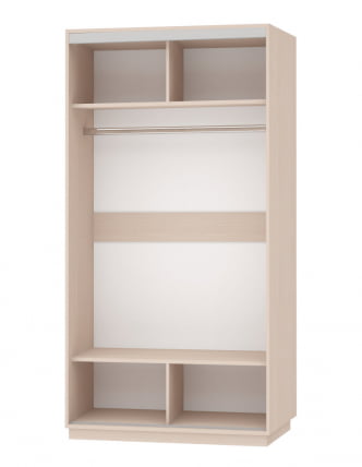 Шкаф-купе двухдверный Экспресс Хит Улица/Белый снег_1