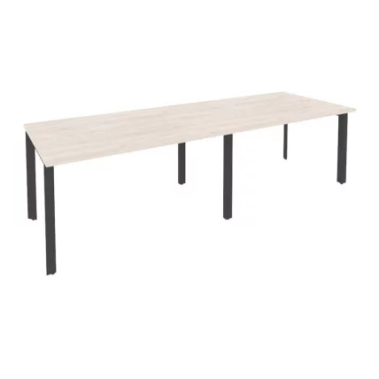 Стол переговорный (2 столешницы) ONIX O.MP-PRG-2.3 Денвер Светлый/Антрацит_0
