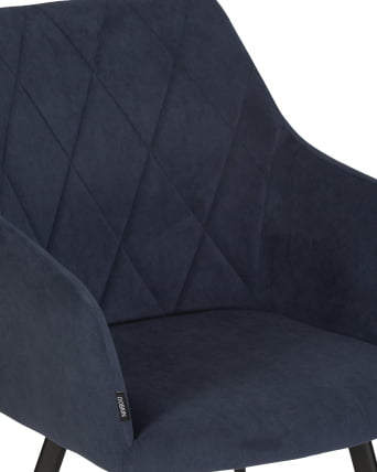 Стул обеденный DOBRIN ROBY велюр Catania Dark Blue_7