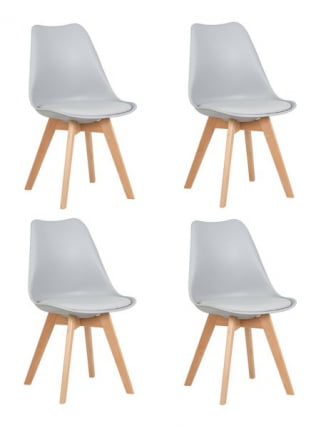 Стул обеденный DOBRIN JERRY SOFT (ножки светлый бук, цвет сиденья светло-серый (GR-01)) 4 шт_0