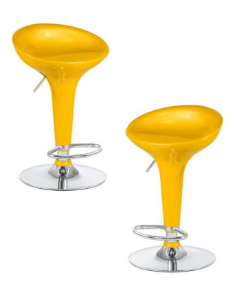 Стул барный DOBRIN BOMBA (желтый) 2 шт_0