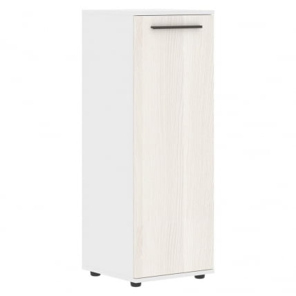 Шкаф-колонка с глухой средней дверью ЕДИС ЕМCС 42.1 Ясень Траун Мокко Белый / EDIS EMCS_0