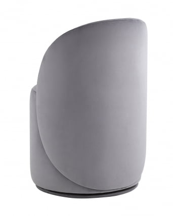 Пуф Loreen вращающийся велюр Серый_6