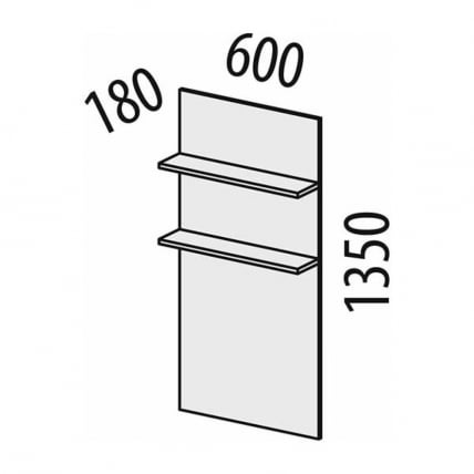 Полка навесная Графит 604.25_16